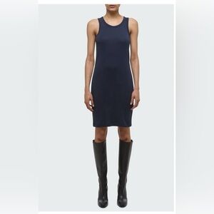 Helmut Lang Scoop Neck Navy Women’s Tank Mini Dress Size Medium NWT